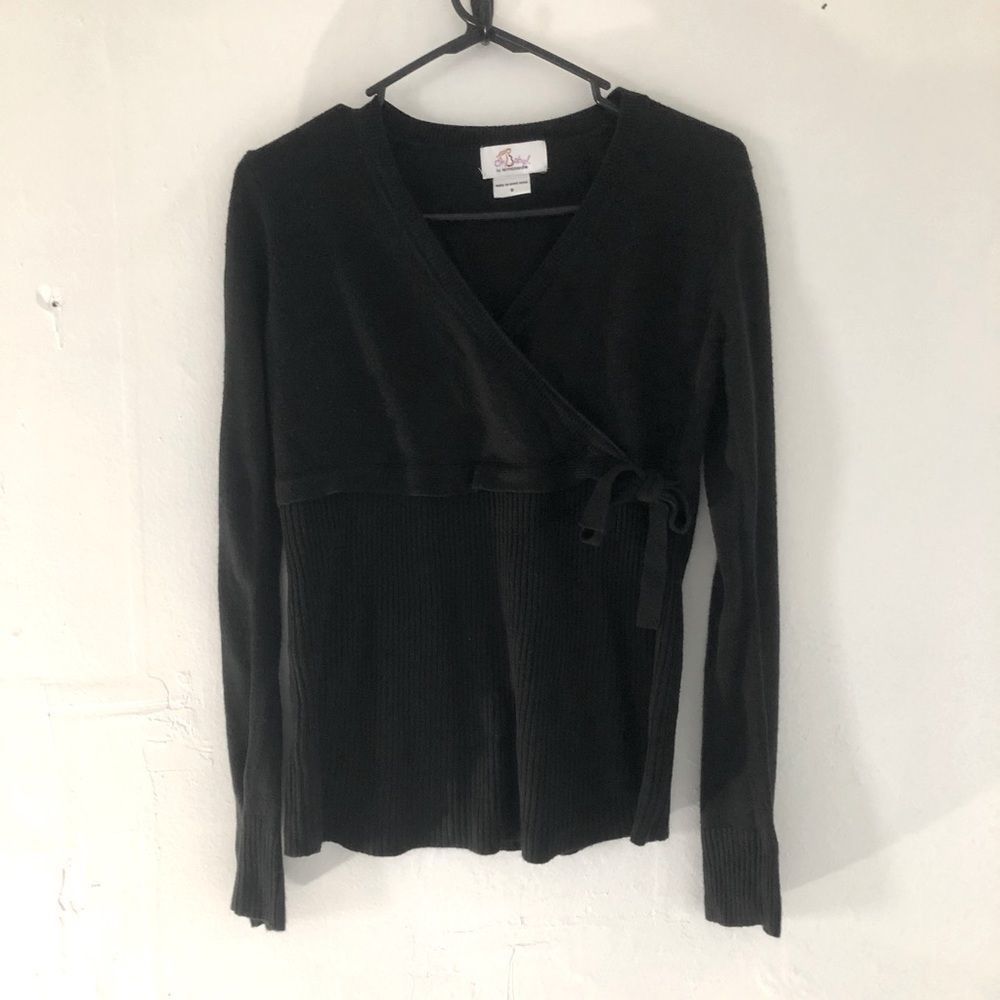 OH BABY by MOTHERHOOD black sweater EUC SZ SMALL